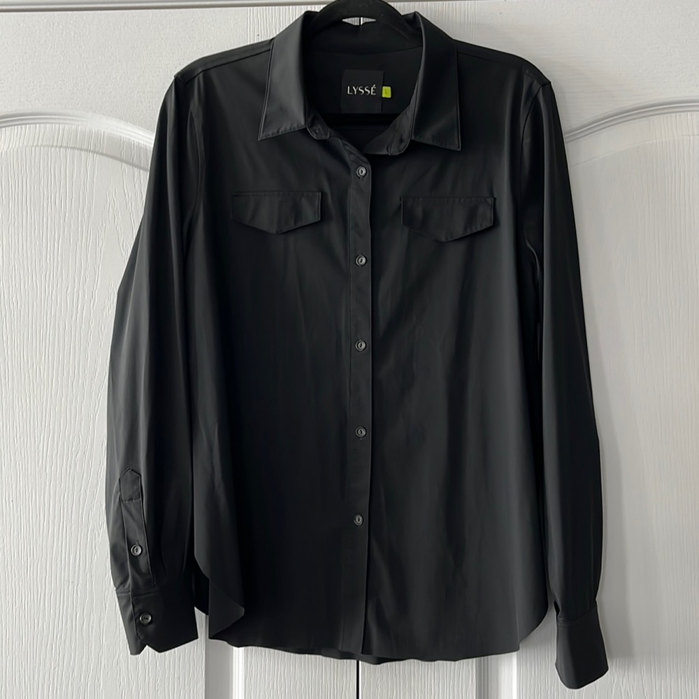 Lysse Black Button Down Shirt